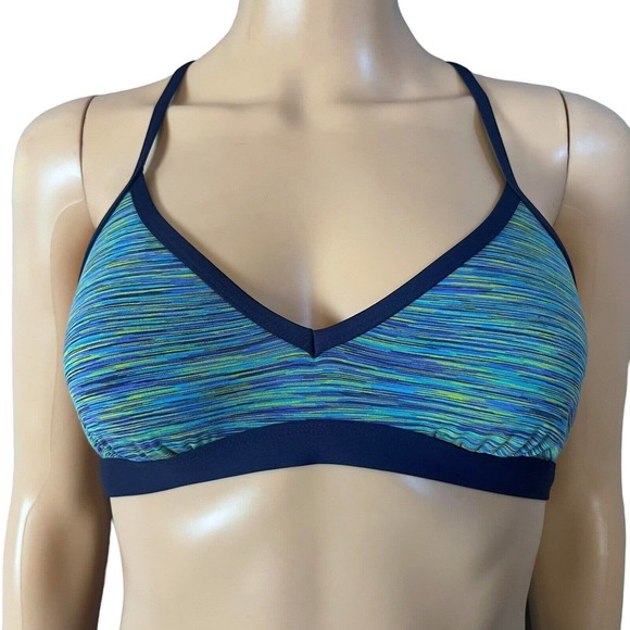 Athleta Other - Athleta Paddle Out Bikini Top Triangle Space Dye Strappy